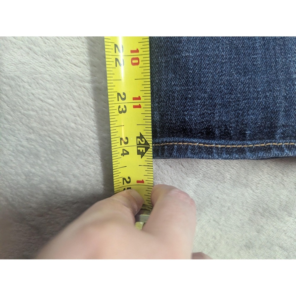 American Eagle Jeans Womens 8 Blue Artist Crop Low Rise Med Wash Stretch Denim - Picture 10 of 15